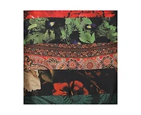 Pre-Owned Givenchy Women's Multicolor Silk Floral Print Zip Trim Skirt