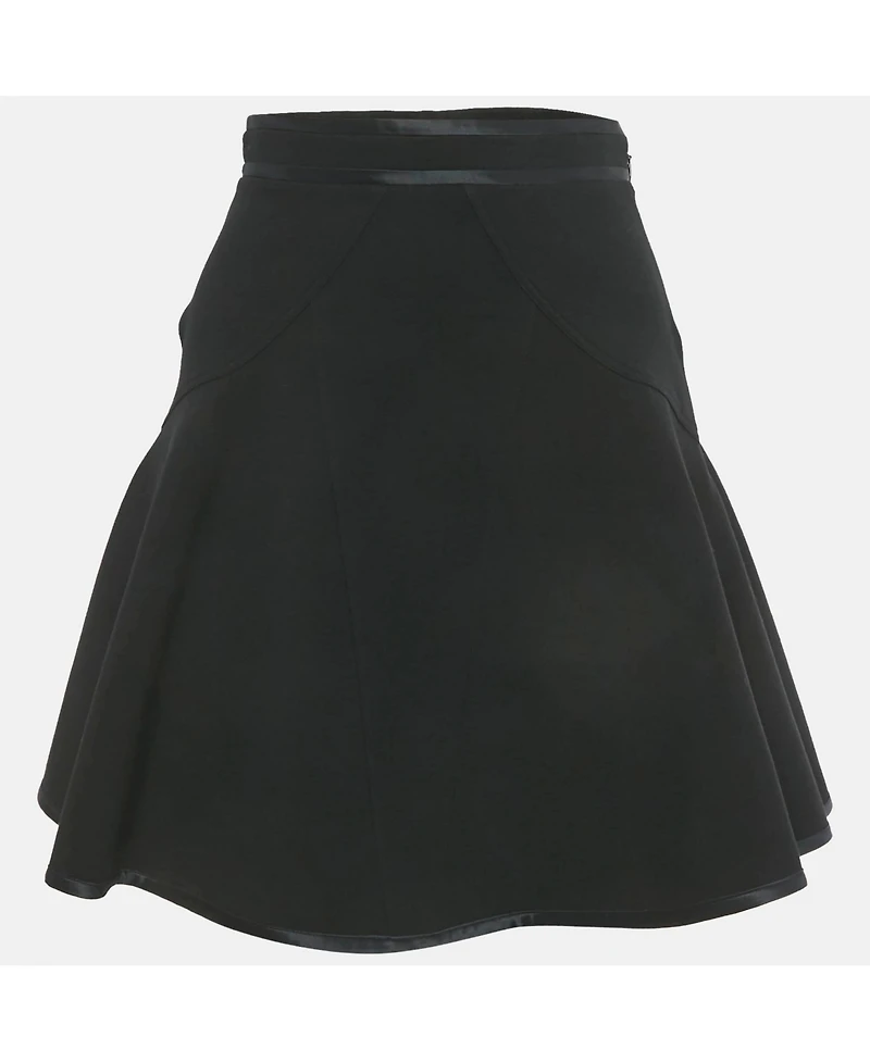 Pre-Owned Givenchy Women's Black Knit Flared Mini Skirt
