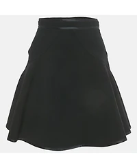 Pre-Owned Givenchy Women's Black Knit Flared Mini Skirt