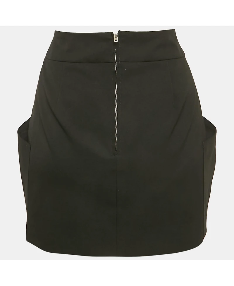 Pre-Owned Isabel Marant Women's Black Gabardine Draped Mini Dress