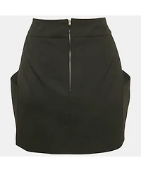 Pre-Owned Isabel Marant Women's Black Gabardine Draped Mini Dress