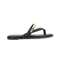 Berness women's Kara Metal Ring Thong Sandals