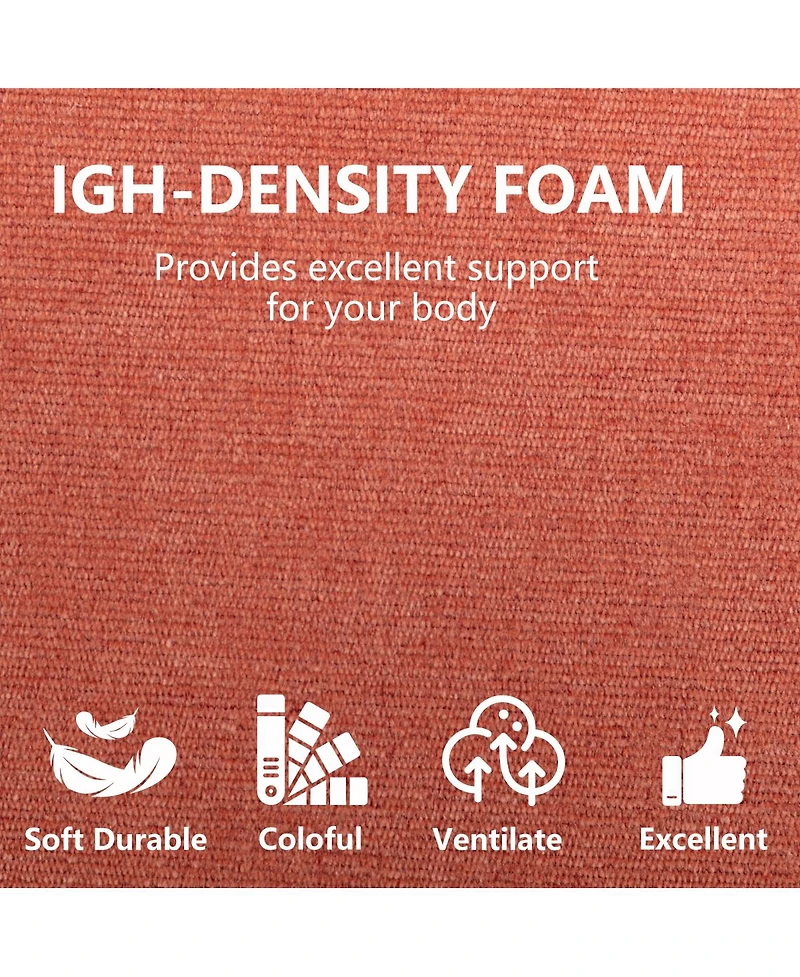 Streamdale Furniture Orange Folding Sofa, Futon Sleeper Chair, Convertible Chair & Mattress