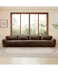 Streamdale Furniture Boneless Sofa, Plush Fabric, Ergonomic Design, Free Combination