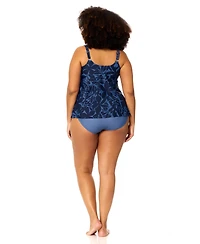 Raisins Curve Plus Shoreline Tankini Top