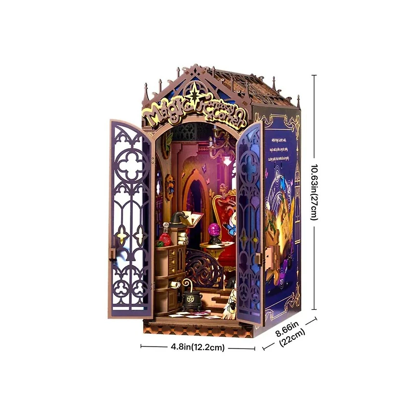 Flash Popup Diy 3D Book Nook Kit: Magic Fantasy Corner 185 pieces