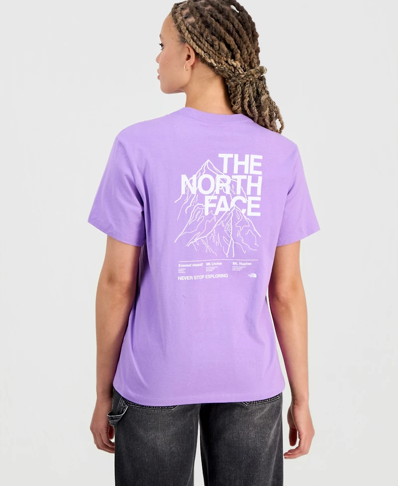 The North Face Women's Evolution Peaks Graphic Cotton T-Shirt