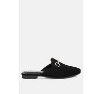 London Rag Alpine Horsebit Detail Mules Women