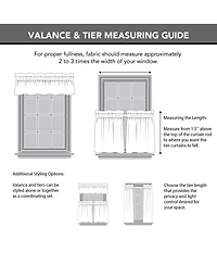 Twill Stripe Anti-Dust Linen Blend Sheer Cafe Curtain Valance