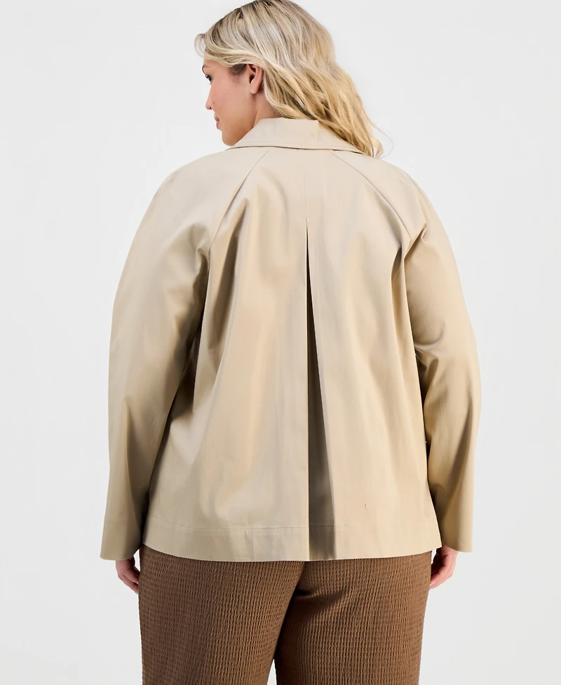 Anne Klein Essentials Plus Double-Breasted Blazer