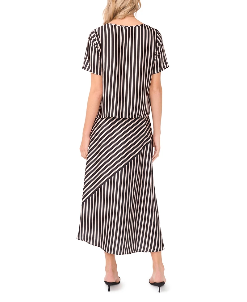 Vince Camuto Women's High-Low Asymmetrical Front Maxi Skirt