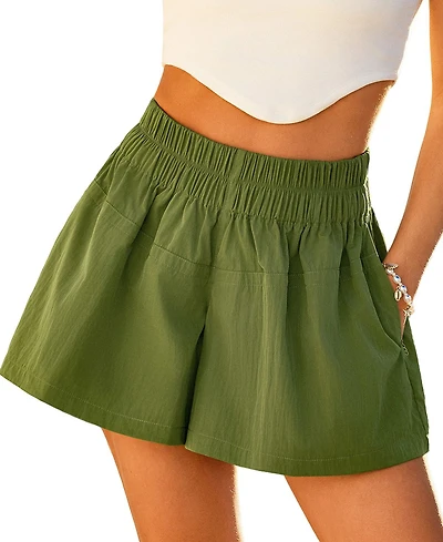 Cupshe Women's Right on Track Green Shorts