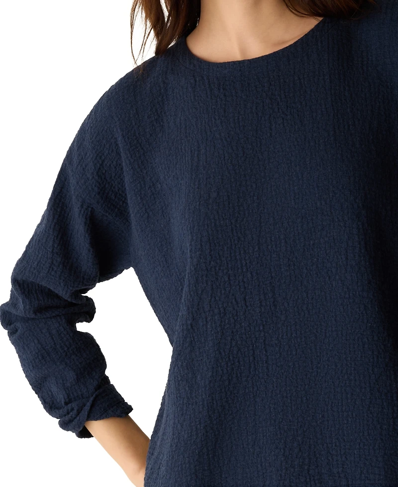 Eileen Fisher Women's Round Neck Boxy Top