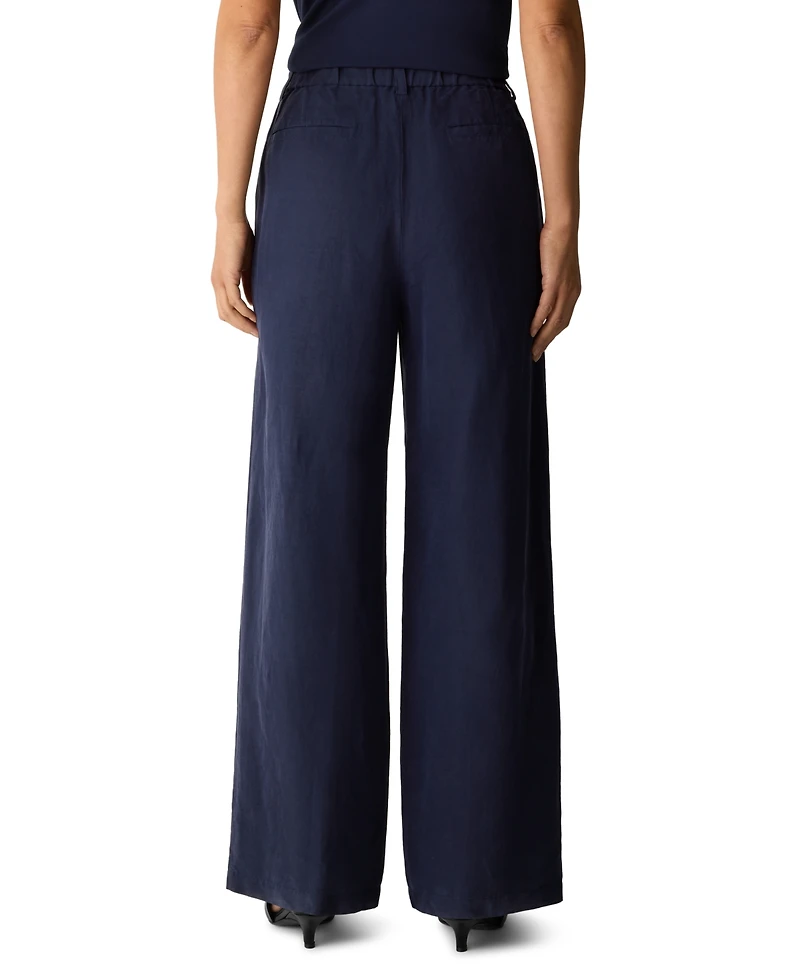 Eileen Fisher Women's High-Waist Wide-Leg Trousers