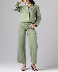 Blank Nyc Women's Collared Twill Jacket