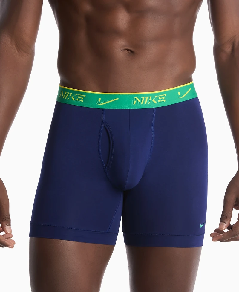Nike Men's Dri-fit Essential Cotton Stretch Boxer Briefs, 3-Pack