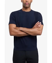 X Ray Men's Xray Crew Rib Neck Raised Stripe Sweater