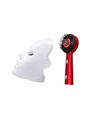 Pursonic 7-Color Facial Therapy Mask + 3-in-1 Led Scalp & Hair Treatment Brush