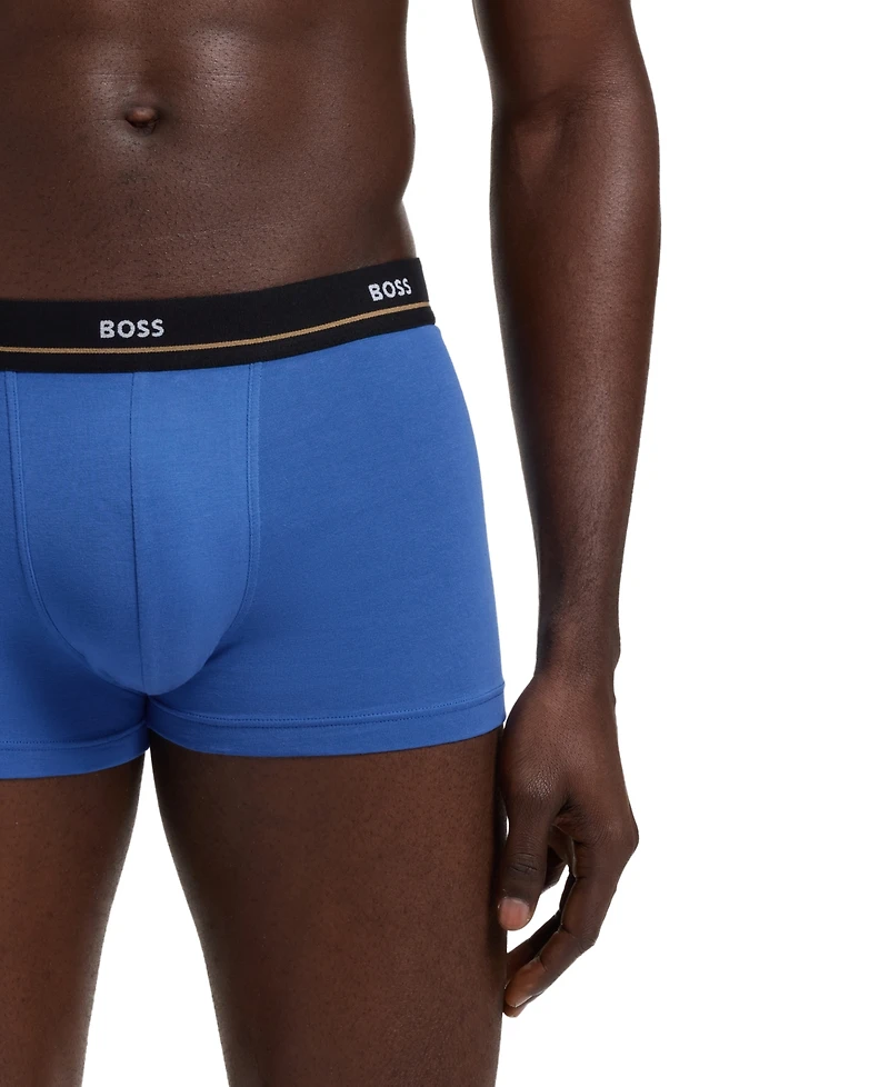 Hugo Boss Men's Essential Trunk Style Underwear, 5-Pack Set