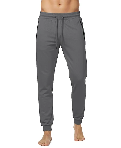 Blu Rock Men's Slim-Fit Tech Joggers Zipper Pockets Sweatpants