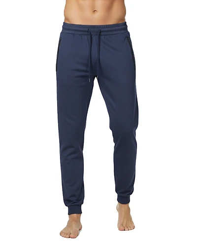 Blu Rock Men's Slim-Fit Tech Joggers Zipper Pockets Sweatpants