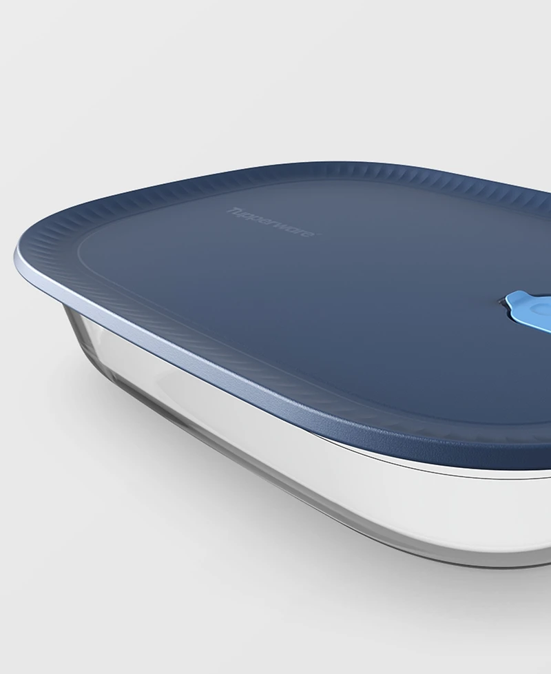 Tupperware Voila Glass 3.2-Quart Xl Rectangular Container