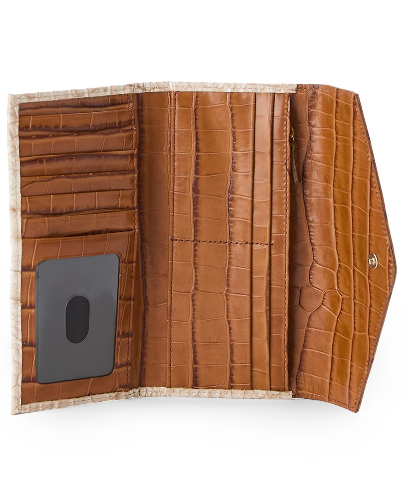 Brahmin Veronica Envelope Style Leather Wallet