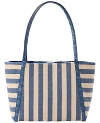 Brahmin Mona Striped Large Tote Bag
