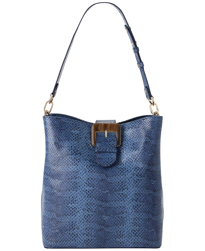 Brahmin Celina Small Leather Bucket Handbag