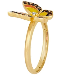 Le Vian Enamel Chocolate Diamond (0.23 ct. t.w.) & Nude Diamond (0.02 ct. t.w.) Ring in 14k Honey Gold
