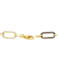Le Vian Chocolate Diamond (3/5 ct. t.w.) & Nude Diamond (9/16 ct. t.w.) Bracelet in 14k Honey Gold