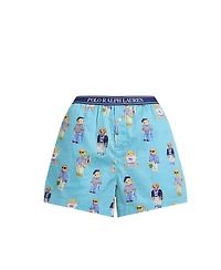 Polo Ralph Lauren Women's All-Over Bear Striped Sleep Boxers