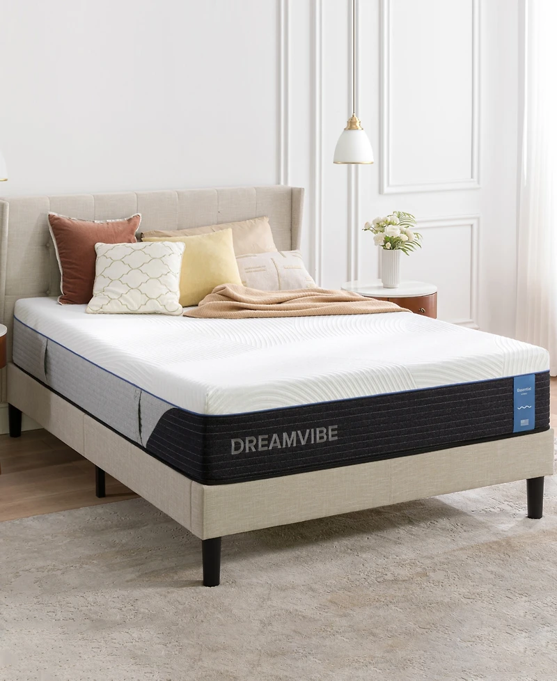 Zinus DreamVibe Essential 12" Hybrid Medium Plush Tight Top Mattress in a Box, Queen