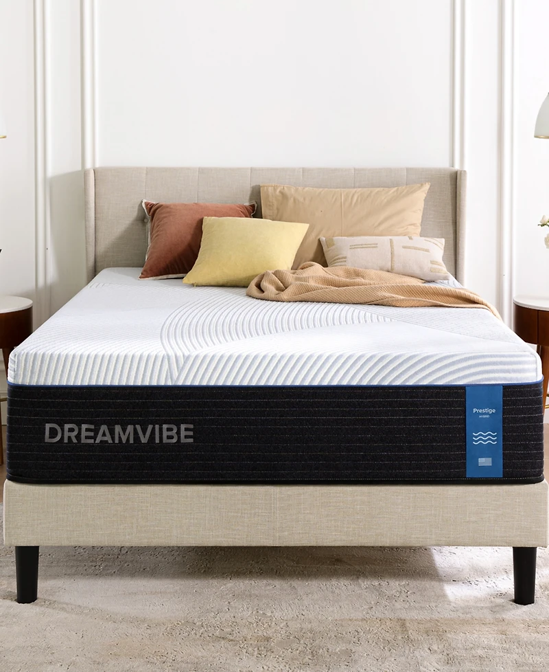 Zinus DreamVibe Prestige 14" Hybrid Medium Plush Tight Top Mattress in a Box, Queen