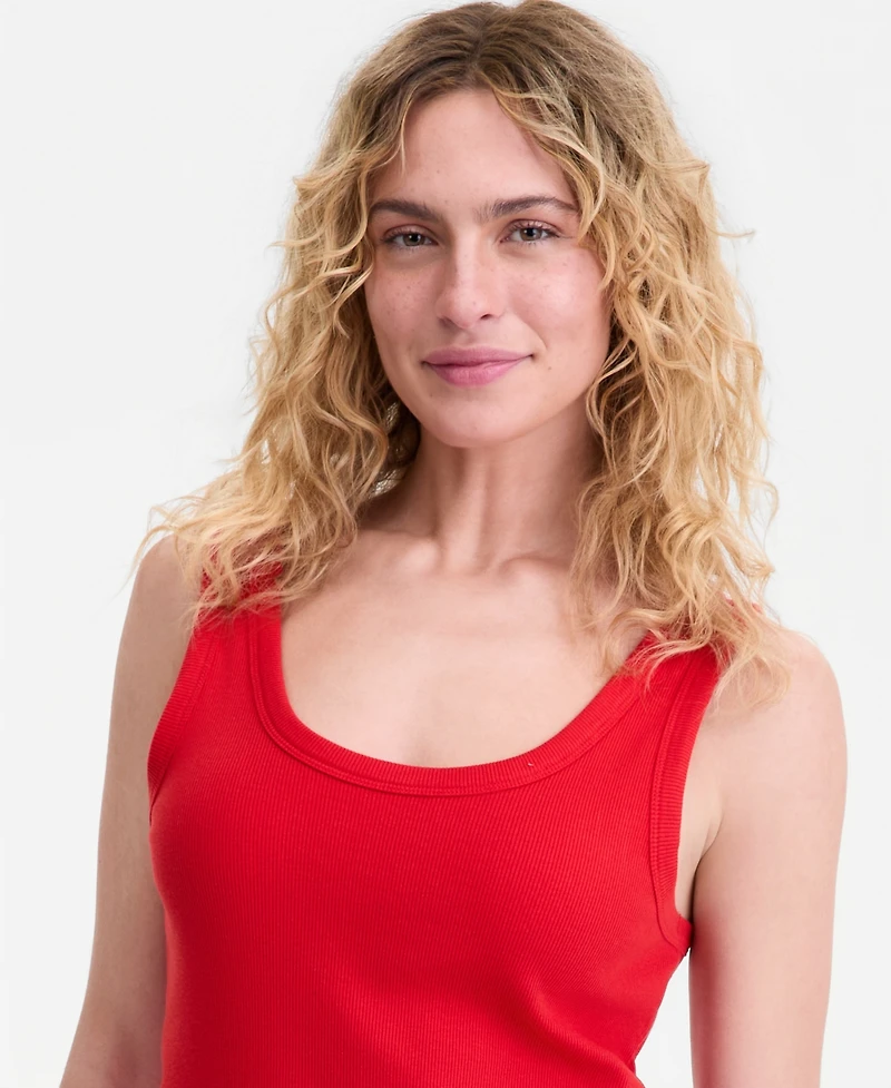 On 34th Women's Double Scoop-Neck Layering Tank Top, Macy's Exclusive
