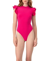 Ivonne Women's Ruffle Sleeve Bodysuit