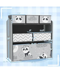 Kids Toy Storage Organizer for Ages Three to Eight with Multi Size Bins