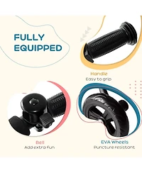 Hongge Kids Ride On Tricycle with Adjustable Seat Indoor Outdoor Use Ages 3 to 5