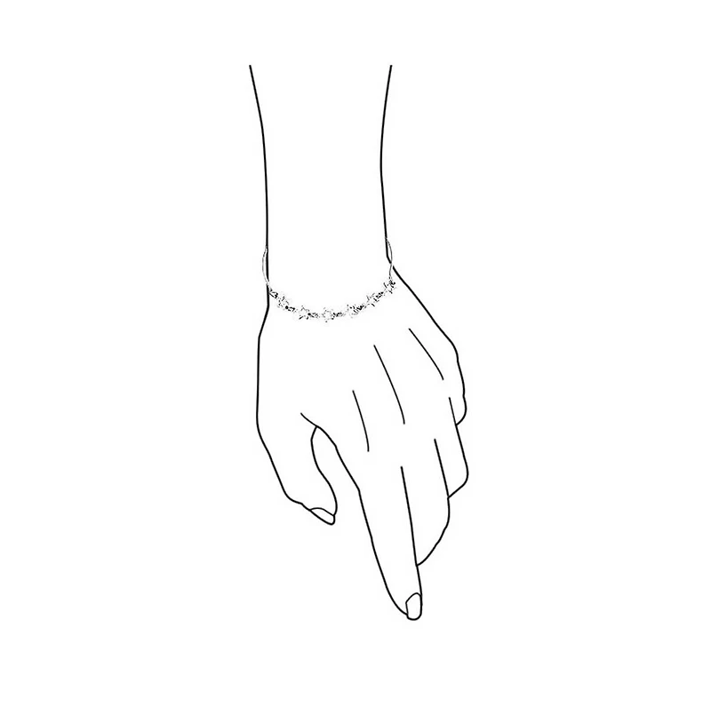 Bling Jewelry Danity Celestial Multi Charm Open Stars Bracelet .925 Sterling Silver 7.5 Inch