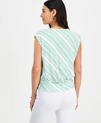 I.n.c. International Concepts Petite Printed Dolman-Sleeve Top, Created for Macy's