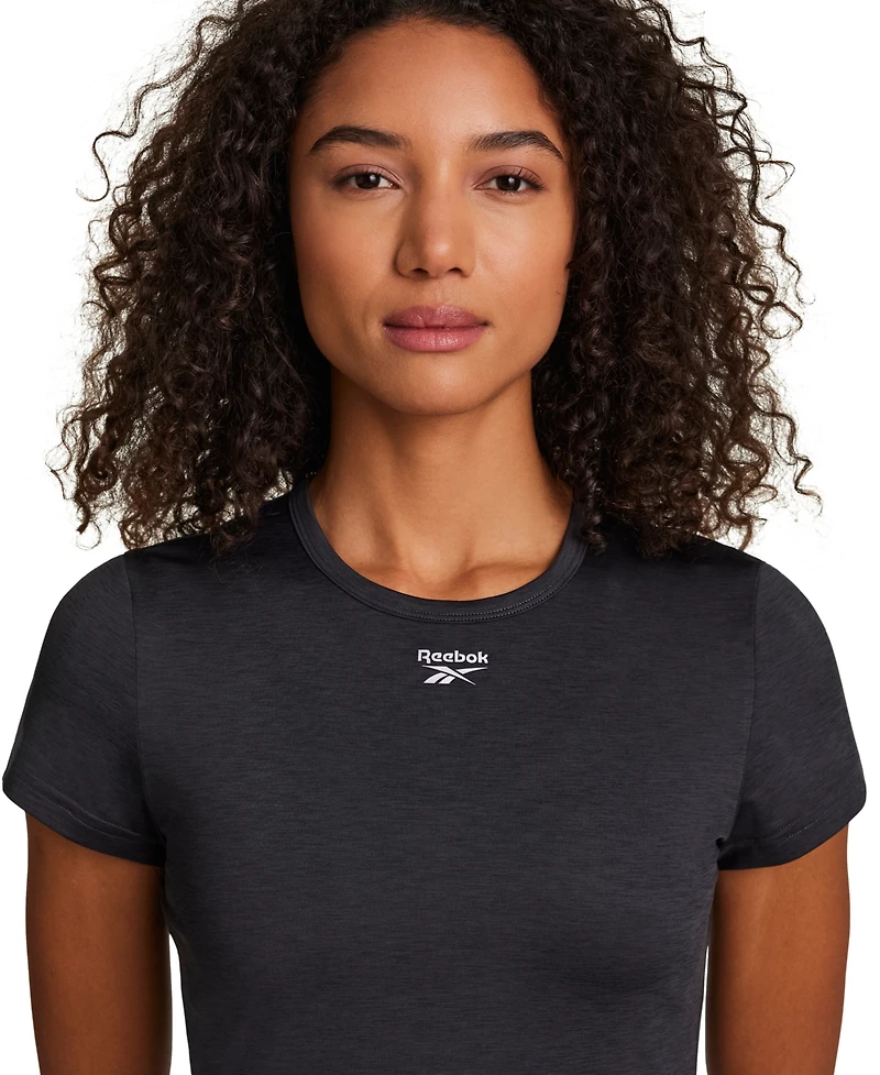 Reebok Women's Marled Crewneck Performance T-Shirt