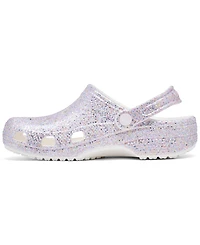 Crocs Big Girls Glitter Classic Clogs from Finish Line