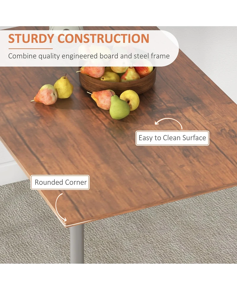 Contemporary Themed Eating Space w/Four Seats For Family Dinners or Bbq's