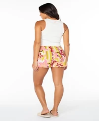 Roxy Juniors' Zola Floral Print Tie Waist Skort