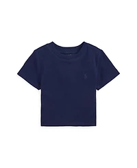 Polo Ralph Lauren Girls' 2T-6X Ribbed Crewneck Boxy T-Shirt
