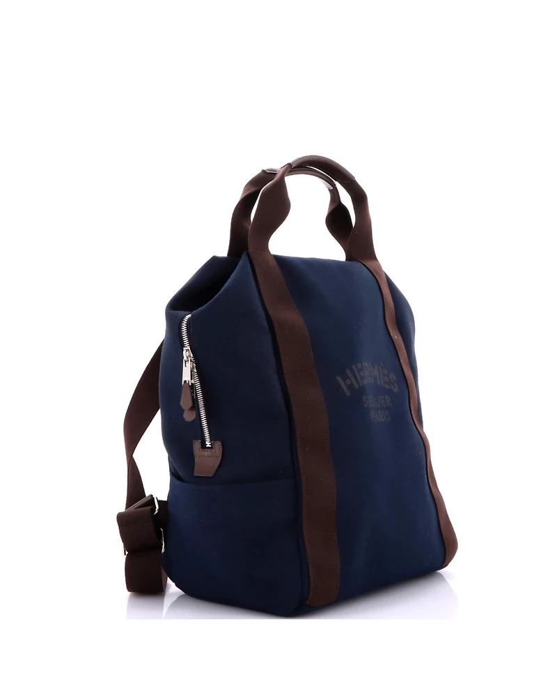 Pre-Owned HERMES Sac De Pansage Groom Backpack Canvas
