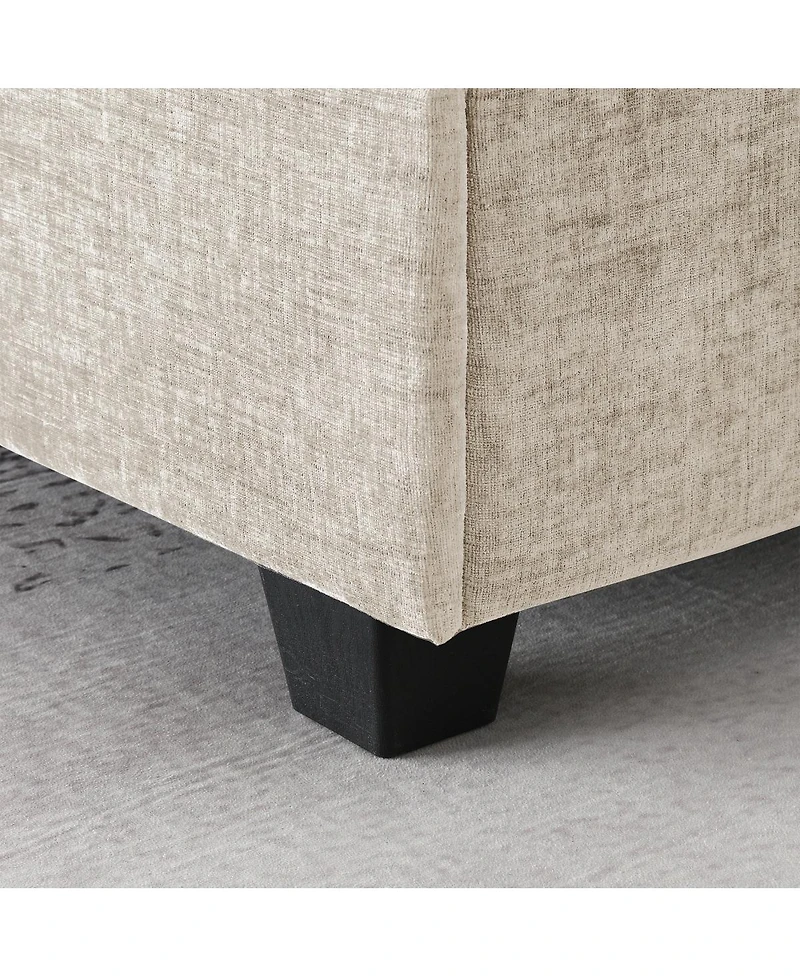 Streamdale Furniture U-Shaped Sectional Sofa, 6 Seat Chenille Corner Couch with Cup Holders & Chaise