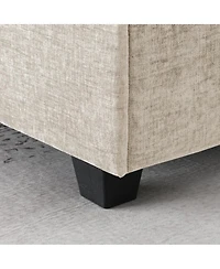 Streamdale Furniture U-Shaped Sectional Sofa, 6 Seat Chenille Corner Couch with Cup Holders & Chaise