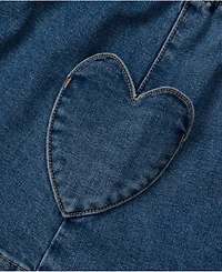 Lands' End Girls Denim Skirt