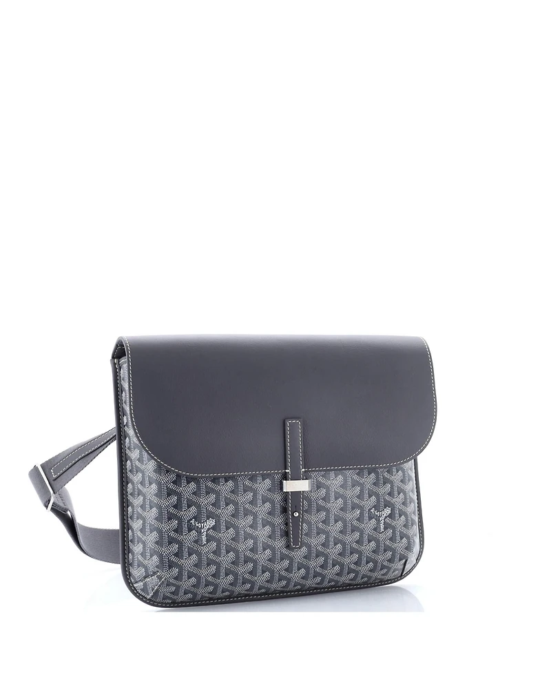 Pre-Owned Goyard Coursier Messenger Bag Coated Canvas and Leather